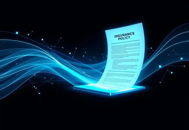 Insurance Policy being read digitally